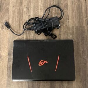 ASUS ROG Gaming Laptop in Black with Red Highlights